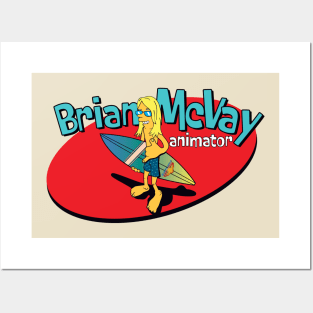 Back Logo - Brian McVay animator Posters and Art